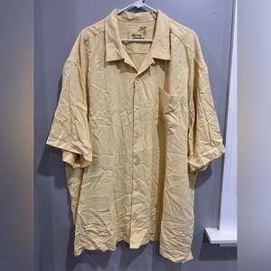 Tommy Bahama 100% Silk Short Sleeve Button Up Big and‎ Tall Size 3XB